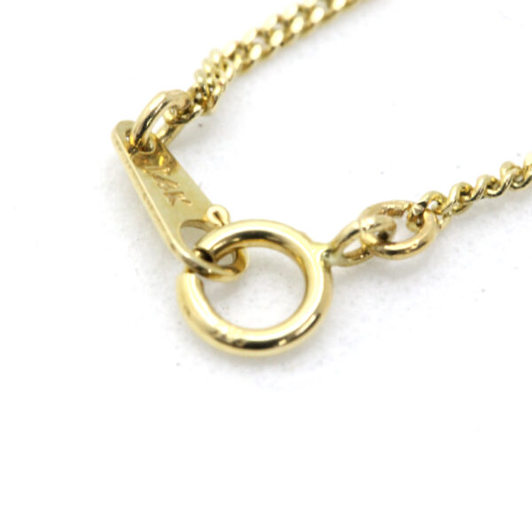 Impressive Dark Pearl on 14K Yellow Gold Pendant with Aquamarine - Image 10