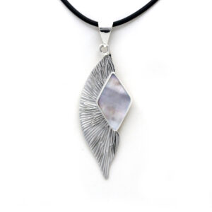 "Angel Wing" Silver Shell Pendant