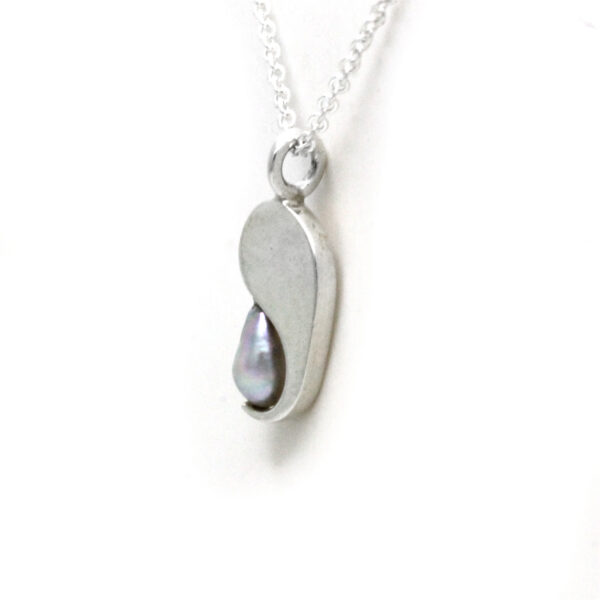 Cortez Keshi Pearl Silver Necklace - Image 6