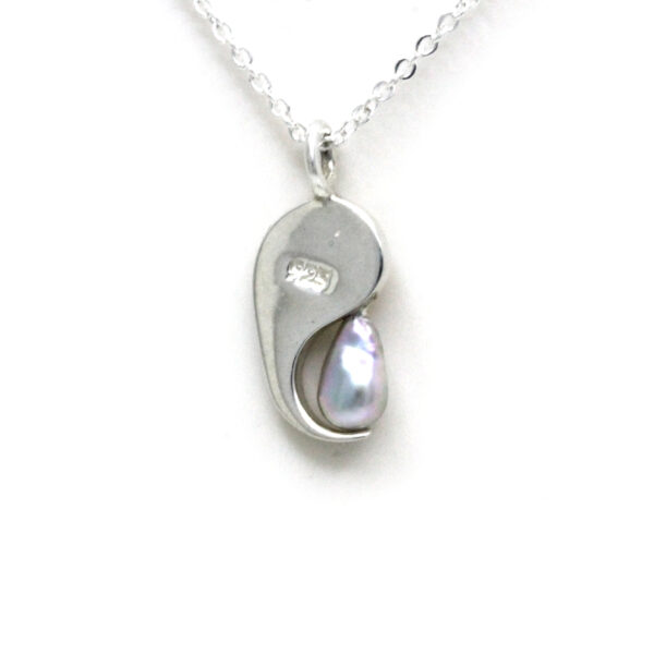 Cortez Keshi Pearl Silver Necklace - Image 7