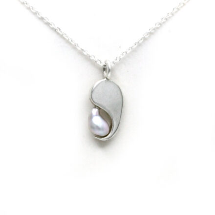 Cortez Keshi Pearl Silver Necklace