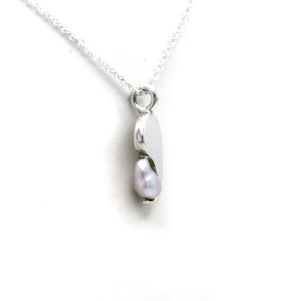 Cortez Keshi Pearl Silver Necklace - Image 6