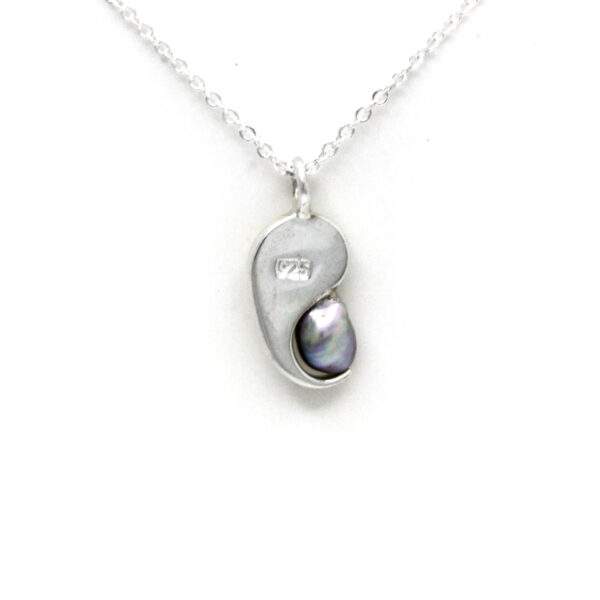 Cortez Keshi Pearl Silver Necklace - Image 6