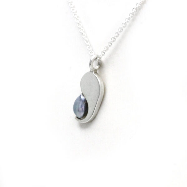 Cortez Keshi Pearl Silver Necklace - Image 5