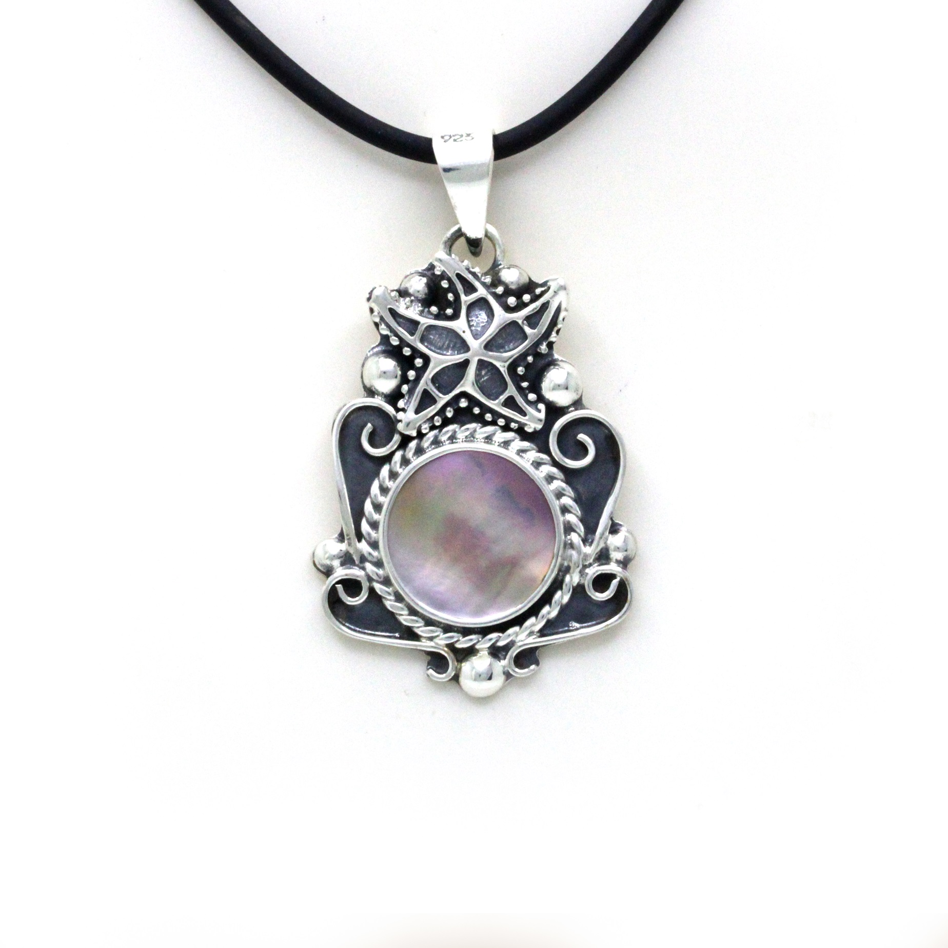 "Starfish" Silver Shell Pendant