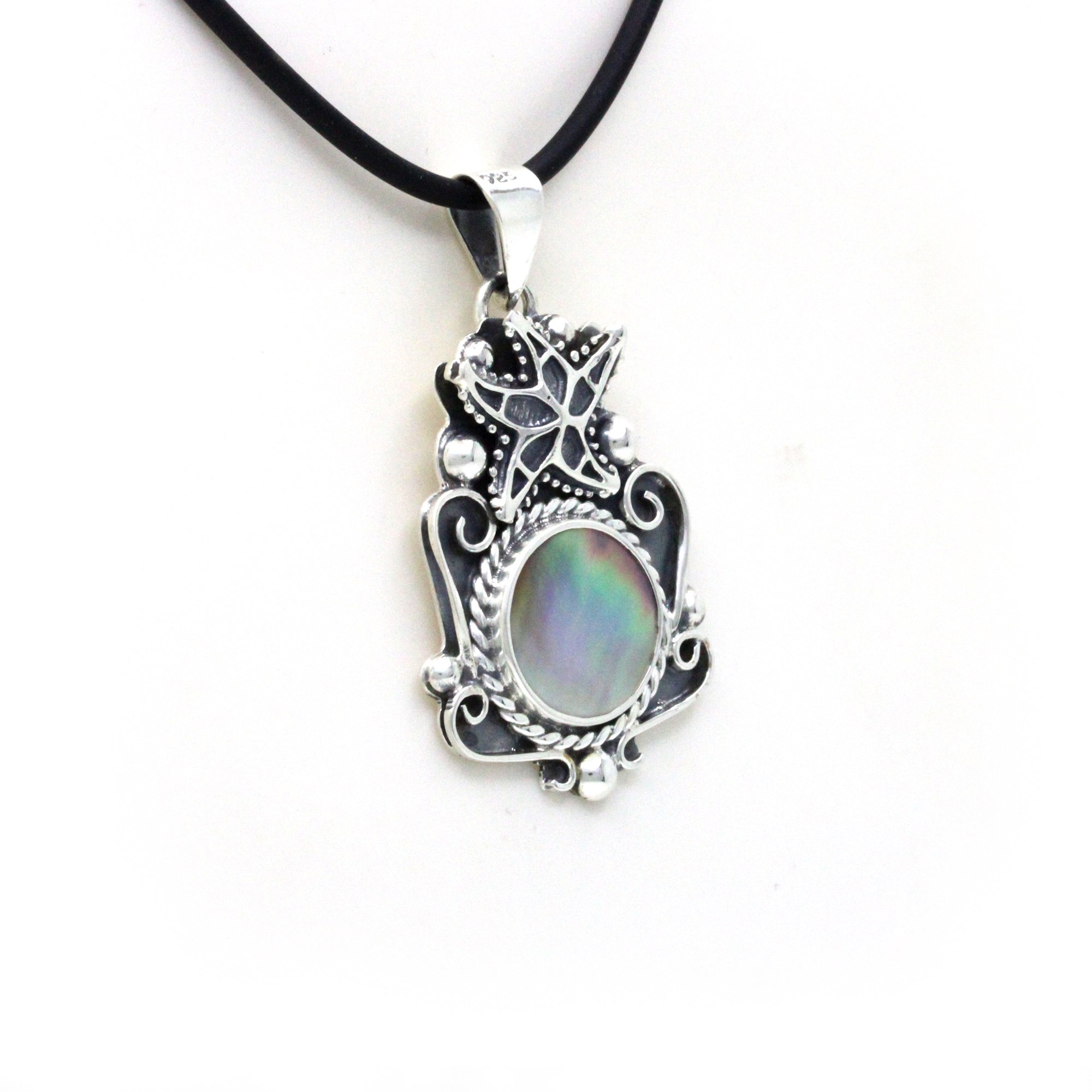 "Starfish" Silver Shell Pendant - Image 3