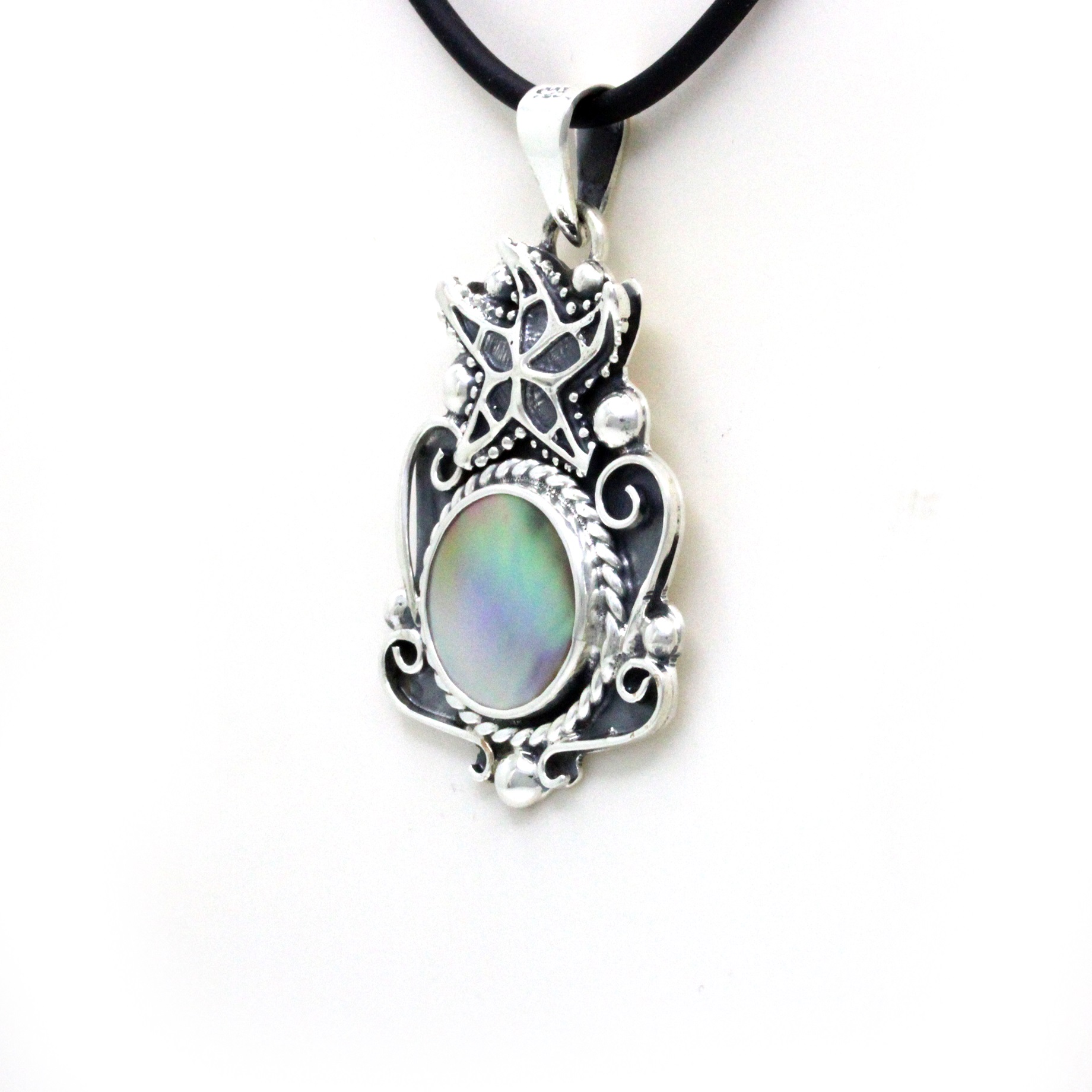 "Starfish" Silver Shell Pendant - Image 4