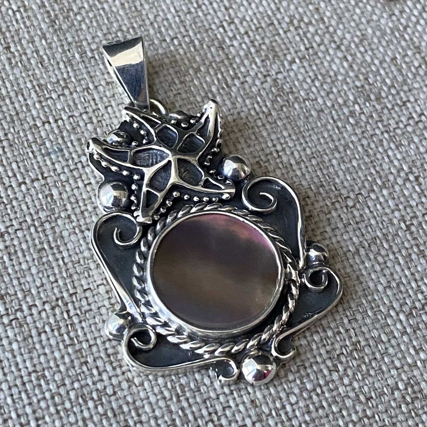 "Starfish" Silver Shell Pendant - Image 6