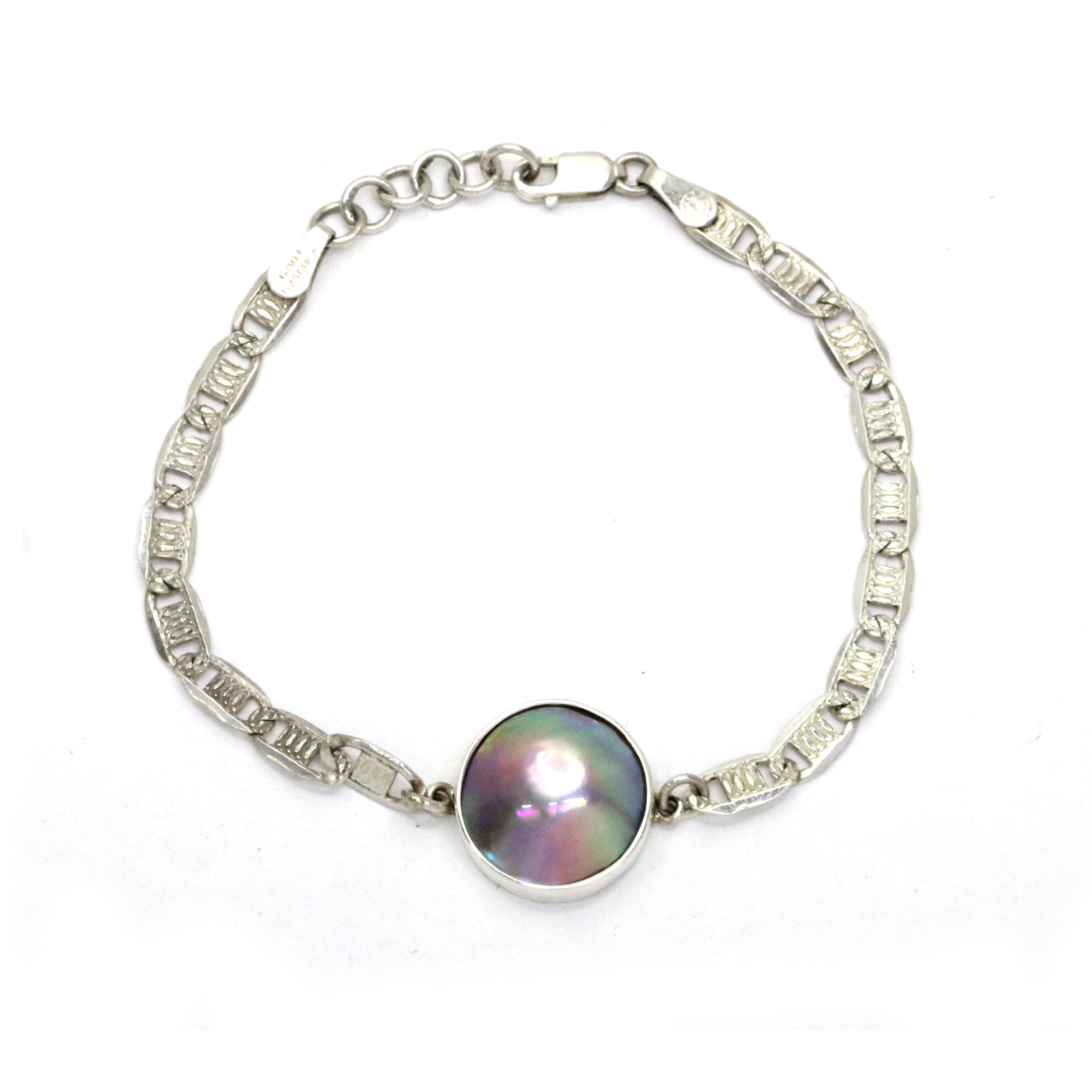Sterling silver Bracelet with Cortez Mabe Pearl