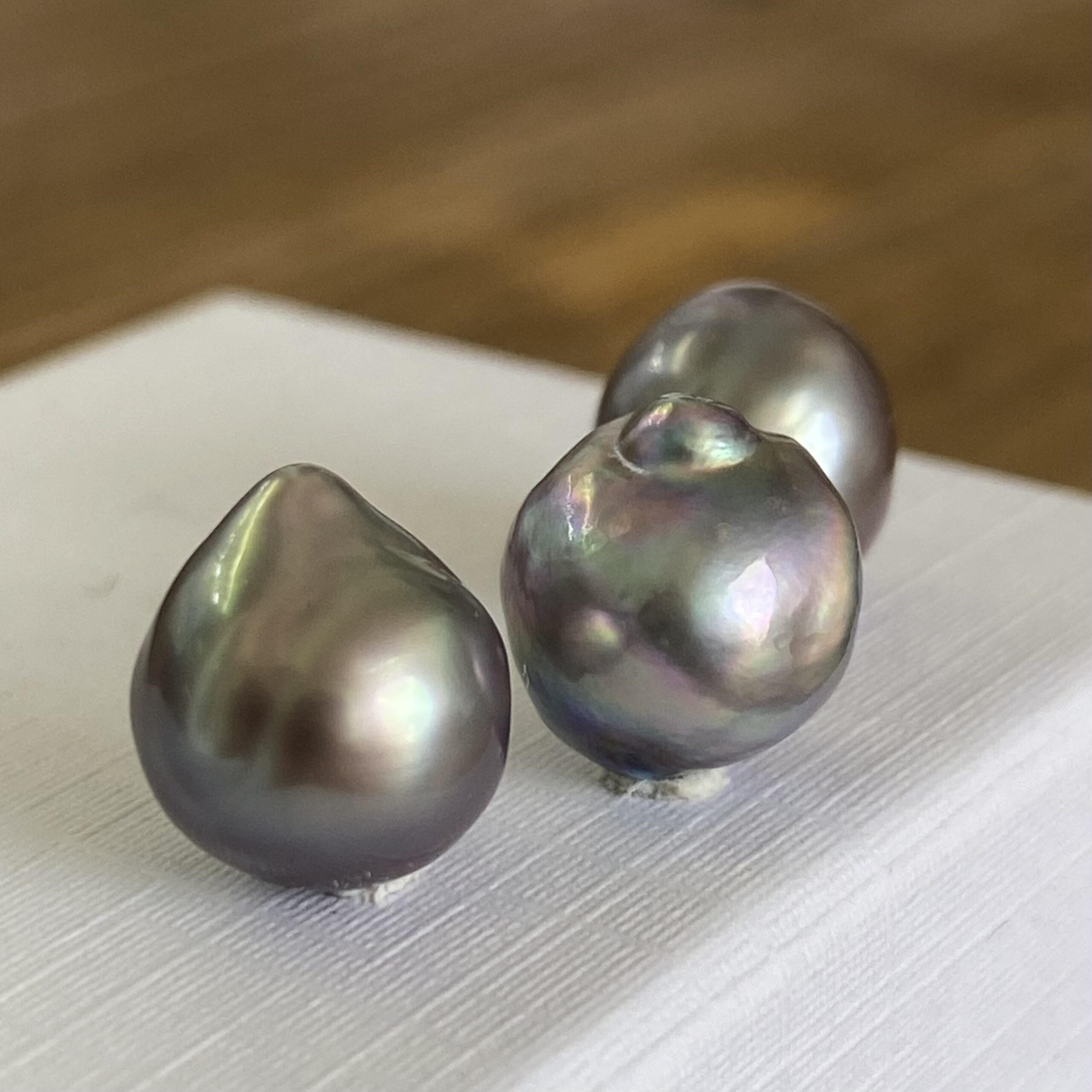 Lot of 3 Baroque Cortez Pearls from 2026 HARVEST - Image 3