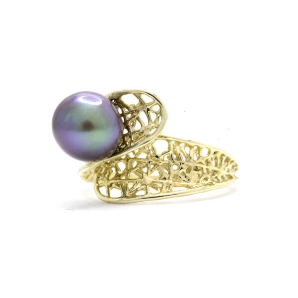 Anillo en Oro Amarillo de 14K con Perla del Mar de Cortez - Image 8