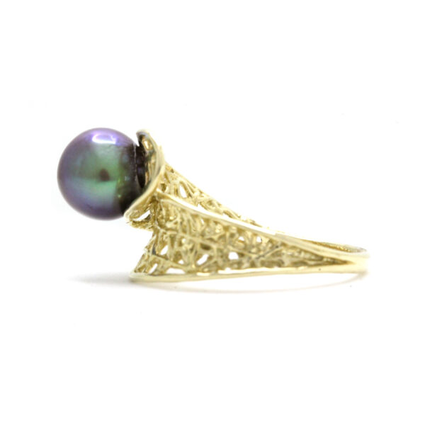 Anillo en Oro Amarillo de 14K con Perla del Mar de Cortez - Image 9