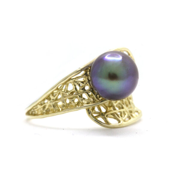 Anillo en Oro Amarillo de 14K con Perla del Mar de Cortez - Image 12