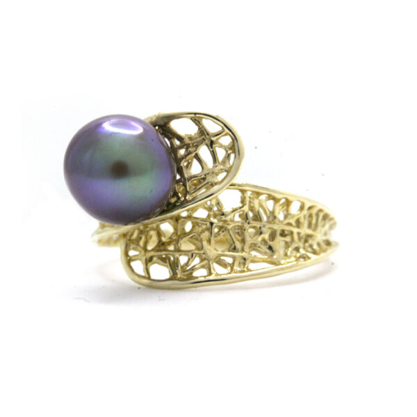 Anillo en Oro Amarillo de 14K con Perla del Mar de Cortez - Image 13