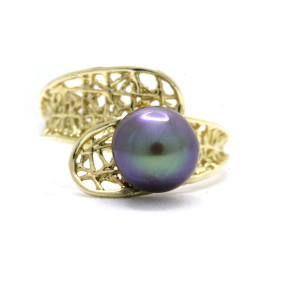 Anillo en Oro Amarillo de 14K con Perla del Mar de Cortez - Image 7