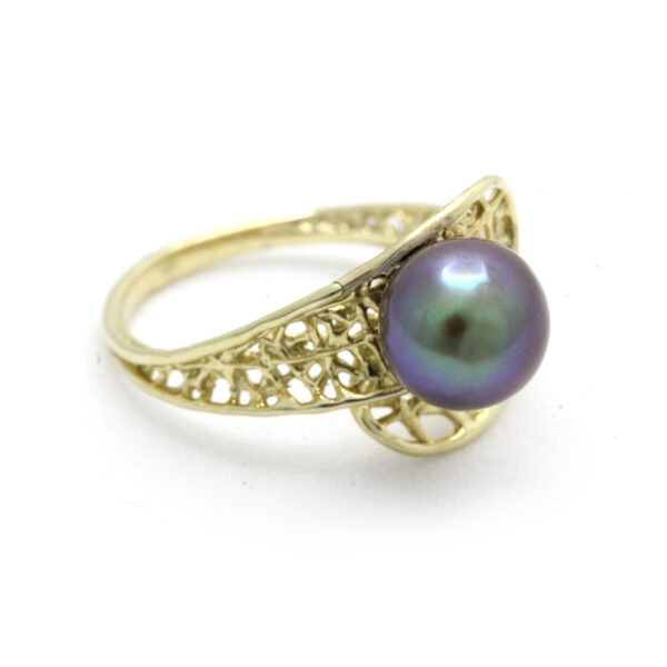 Anillo en Oro Amarillo de 14K con Perla del Mar de Cortez - Image 6