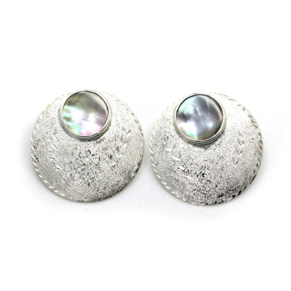Aretes de Plata con Concha