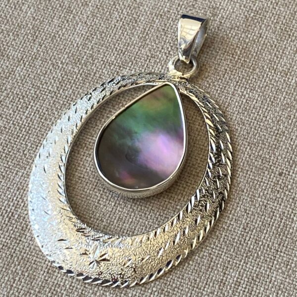 "Círculo" Dije de Plata con Concha - Image 3