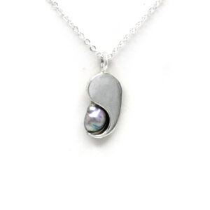 Perla Keshi del Mar de Cortez en Collar de Plata