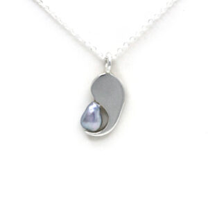 Perla Keshi del Mar de Cortez en Collar de Plata