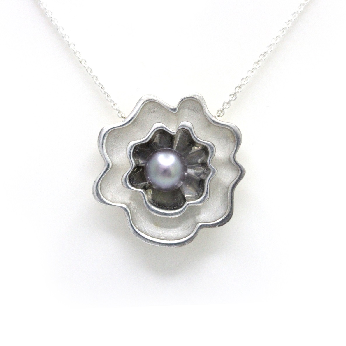 "Olanes" Collar de Plata con Perla del Mar de Cortez hecho por "Noble Sensación"