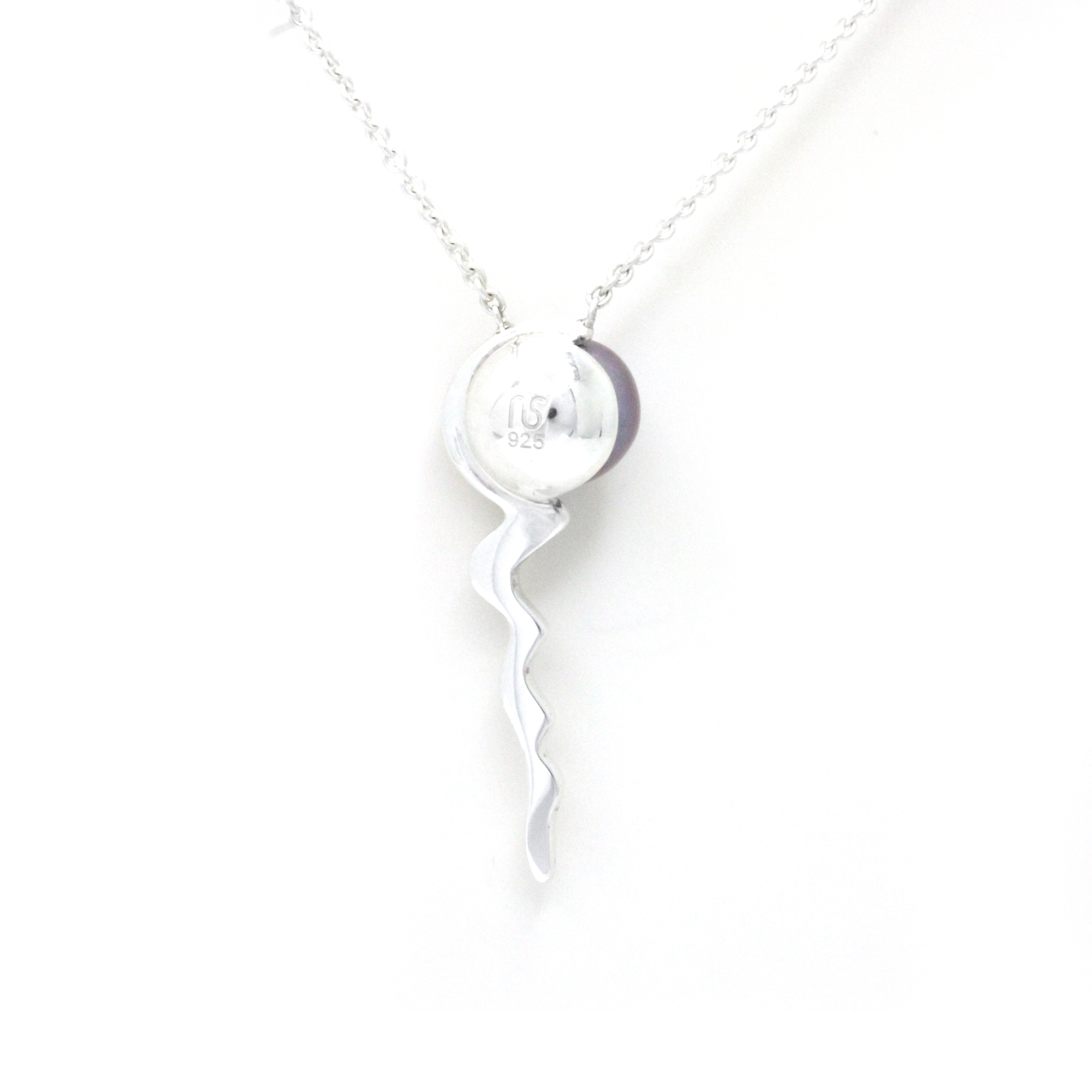 "Globo" Collar de Plata con Perla del Mar de Cortez hecho por "Noble Sensación" - Image 6