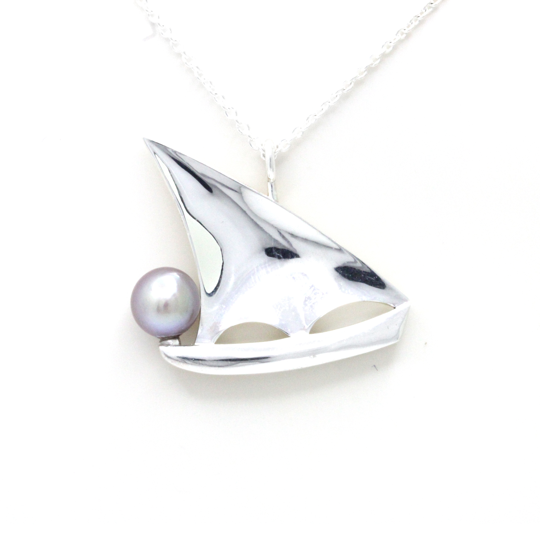 "Velero" Collar de Plata con Perla del Mar de Cortez hecho por "Noble Sensación" - Image 6