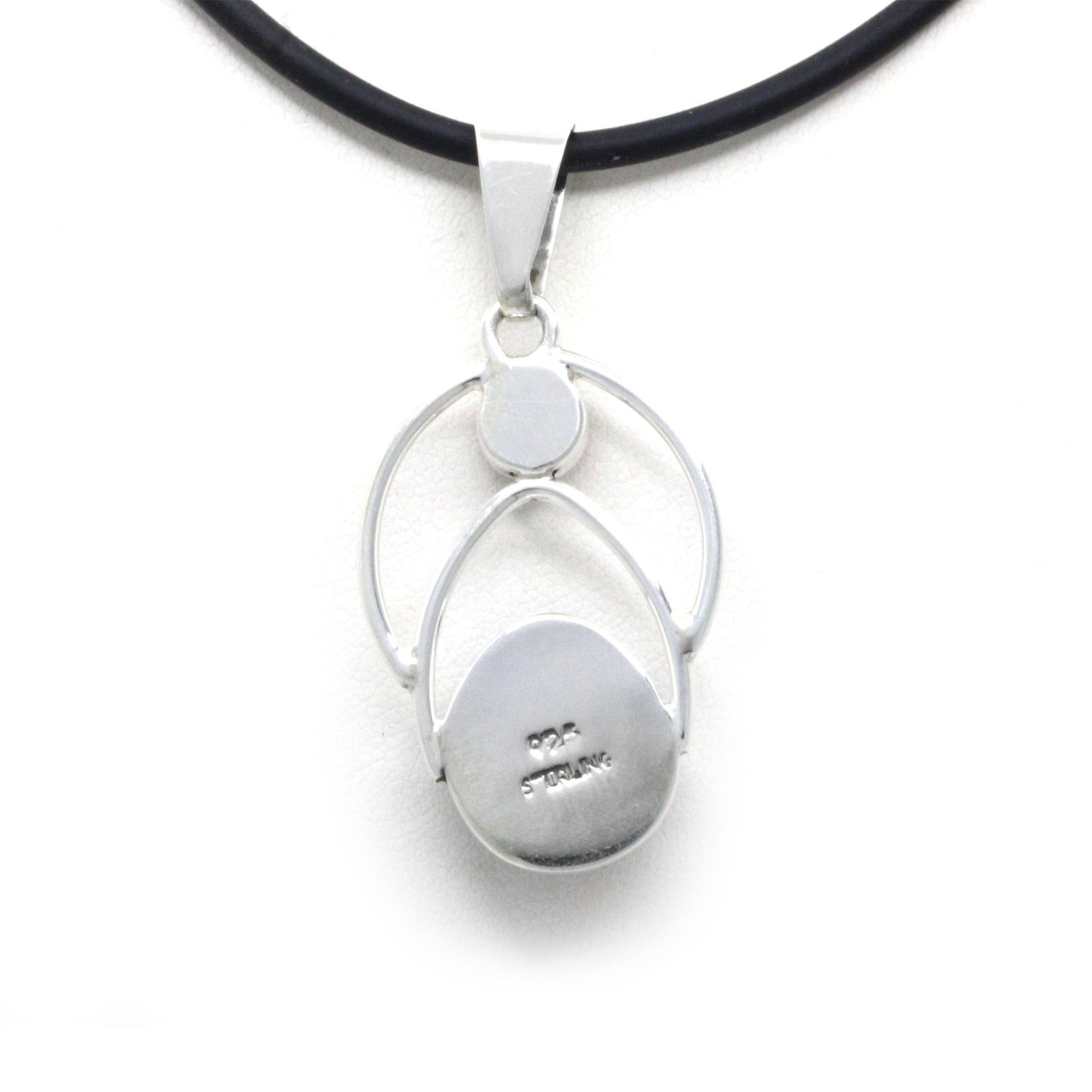 Dije de plata con Perla Mabe del Mar de Cortez y "Ojo de Gato" rosa - Image 6